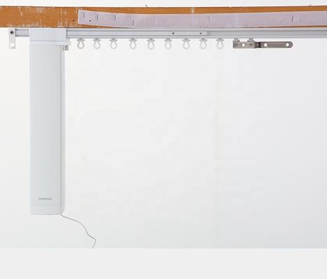 Material ajustable de la aleación de aluminio de la pista silenciosa telescópica eléctrica de la cortina