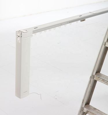 Material ajustable de la aleación de aluminio de la pista silenciosa telescópica eléctrica de la cortina