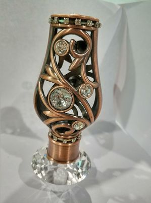 ODM decorativo del material de Rod Ends Copper Rose Gold de la cortina del metal redondo de 25m m