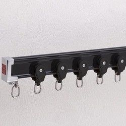 Vía de aluminio de la cortina de ventana salediza del metal con electroforesis