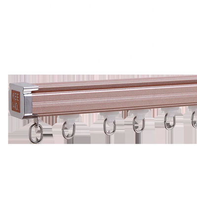 Pista silenciosa de la cortina del metal de aluminio con estilo montado en la pared montado techo