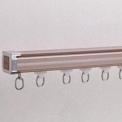 Pista silenciosa de la cortina del metal de aluminio con estilo montado en la pared montado techo