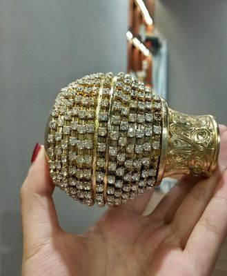 NUEVOS Finials de Crystal Round Gold Studded Diamond de la bola de alta calidad al por mayor de la cortina