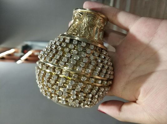 NUEVOS Finials de Crystal Round Gold Studded Diamond de la bola de alta calidad al por mayor de la cortina
