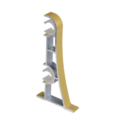 Cortina doble Rod Bracket del cobre del soporte del techo decorativo del metal