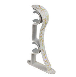 Cortina doble Rod Bracket del cobre del soporte del techo decorativo del metal