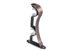 material de Rod Brackets Aluminum Alloy Iron de la cortina del doble del oro de 25m m 28m m