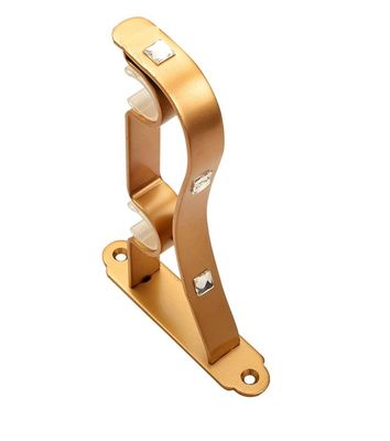Soporte de montaje en el techo de Rod Double Holder Wall Curtain de la cortina de la barra de aluminio de poste para el tubo de la cortina