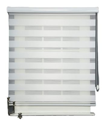 La ventana decorativa de la oficina del rodillo cubre el ODM del estilo de la cebra de la capa doble de las cortinas