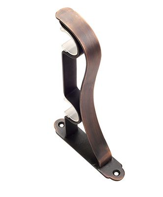 Telón de acero de aluminio Rod Bracket del techo correcto del soporte de la pared de los tenedores de las barras