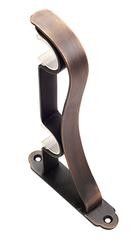 Telón de acero de aluminio Rod Bracket del techo correcto del soporte de la pared de los tenedores de las barras