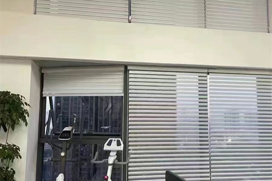 Las cortinas eléctricas elegantes del La de Shangri ondulan el plegamiento para la sala de estar