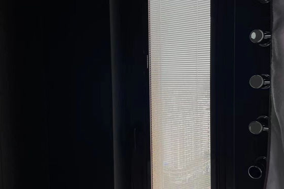 Persianas de ventana escarpadas dobles de la cebra motorizadas para el hotel del café de la oficina