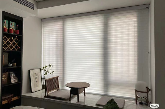 Las cortinas del La de Shangri del apagón del poliéster impermeabilizan control de cadena manual