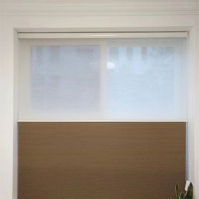 Sombra de ventana motorizada del panal, persianas celulares automáticas inalámbricas de Bottom Up