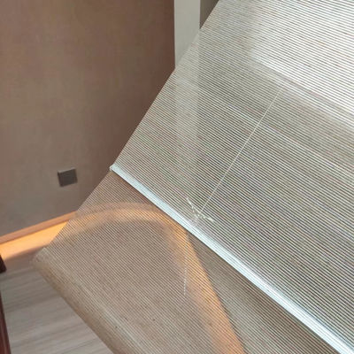 ODM Roman Curtain Blinds horizontal, hilados de polyester Roman Shades For Living Room