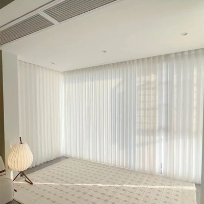 El manual respirable semi ciega control vertical ideal blanco ultravioleta anti del cordón de las cortinas