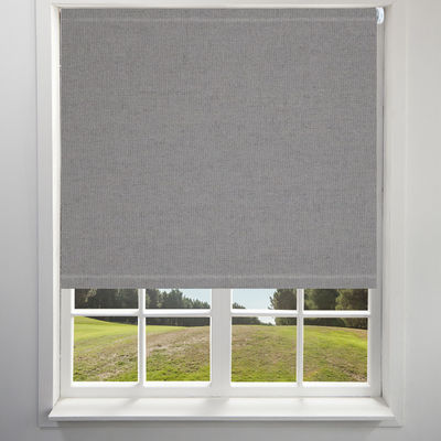 Grey Polyester Fabric Roller Blinds 100% para la tarifa abierta de la sala de estar el 85%