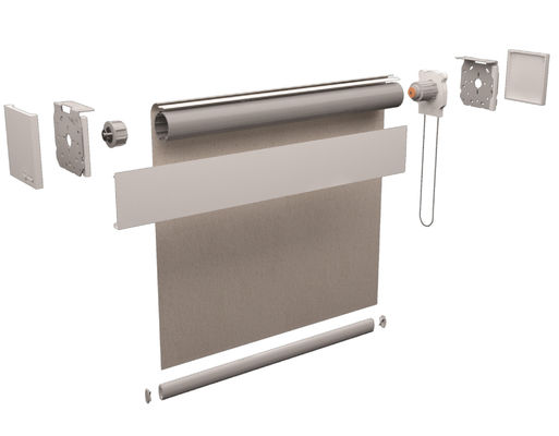 Estilo inteligente de la cebra de la capa doble de las persianas de ventana de la noche del día con control elegante