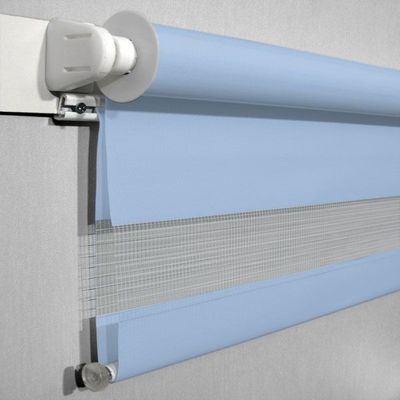 La cebra resistente de la cocina del moho ciega la cortina manual del tirón de la gota del tirón de la prenda impermeable del apagón