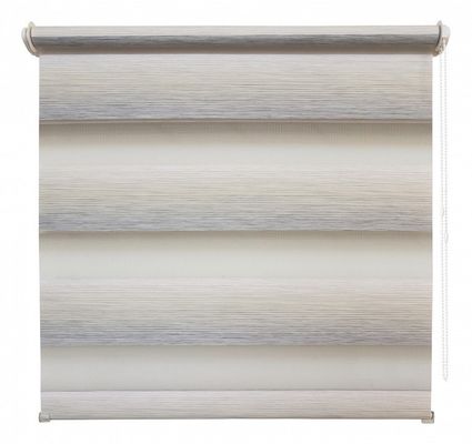 El tirón ciego de la prenda impermeable del apagón de la cortina de la cebra del color de la pendiente gotea las cortinas manuales del tirón
