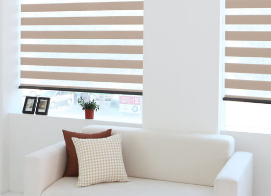 El apagón completo de la cebra del dormitorio eléctrico elegante de la cortina impermeabiliza las cortinas de elevación automáticas