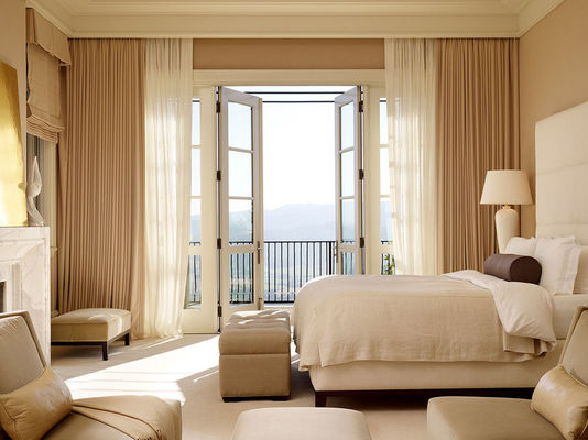 Cortinas soñadoras que sombrean llenas modernas y color sólido minimalista