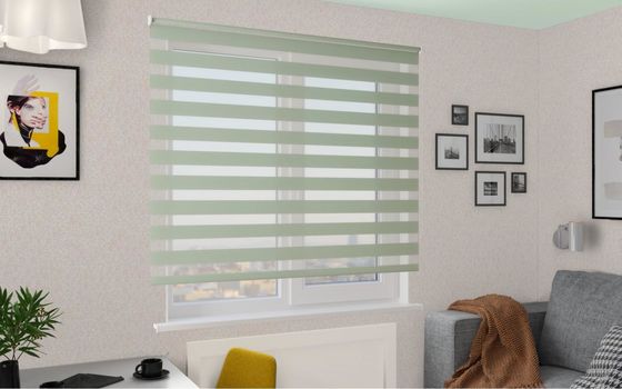 Cortina de gasa suave de un solo color transpirable sin perforar para el baño